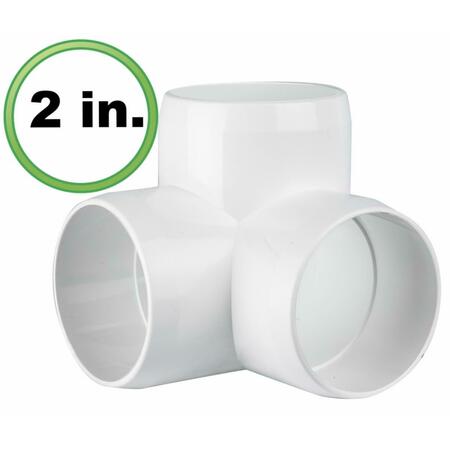 COOL KITCHEN 2 in. 3 Way L PVC Pipe Fitting CO54350